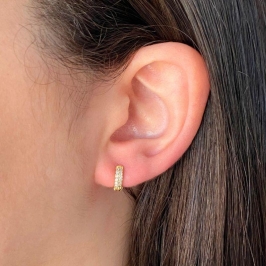 ARGOLA CLICK 2 FILEIRA CRAVEJADA 10MM