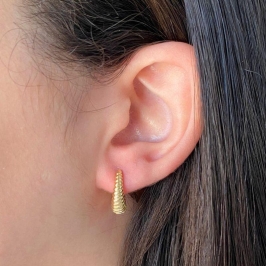 ARGOLA CLICK FORMATO DE U COM LINHAS 12MM