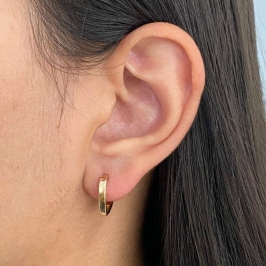 ARGOLA CLICK LISA FORMATO V FIO QUADRADO G 13MM