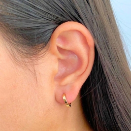 ARGOLA CLICK LISA FORMATO V FIO QUADRADO M 11MM