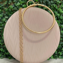 BOLSA CLUTCH BOLA TECIDO