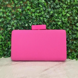 BOLSA CLUTCH LISA COM LISTRA QUADRADA ABOTUADOR RETANGULO