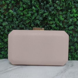 BOLSA CLUTCH QUADRADA LISA PUXADOR RETANGULAR