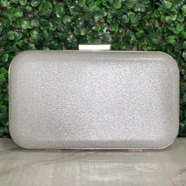 BOLSA CLUTCH RETANGULAR BRILHO PUXADOR LISO RETANGULAR