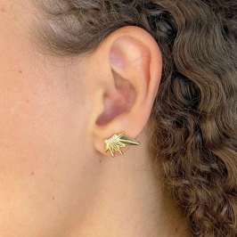 BRINCO EAR CUFF ASA DE ANJO COM 5 ZIRCONIAS CRISTAL