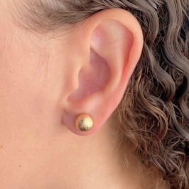 BRINCO PEQUENO BOLA FOSCA G 8MM