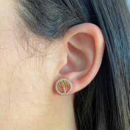 BRINCO PEQUENO CRAVEJADO ÁRVORE DA VIDA