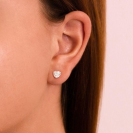 BRINCO PEQUENO P925 CORAÇAO ZIRCONIA CRISTAL 6MM 3 GARRA