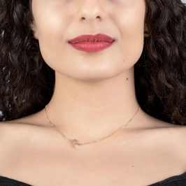 CHOKER DE LETRA TRANSVERSAL MINI 1.5CM