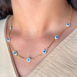 CHOKER PALITO OLHO GREGO