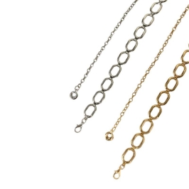 CINTO CORRENTE DE METAL ELOS OVAL