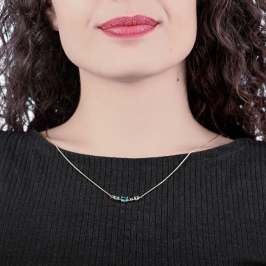 GARGANTILHA 4 PEDRAS TURMALINA