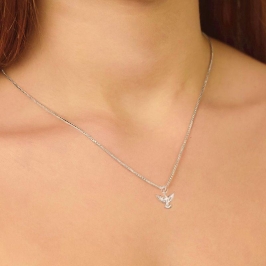 GARGANTILHA P925 VENEZIANA + PINGENTE ESPIRITO SANTO