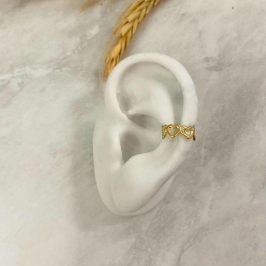 PIERCING FAKE COM CORAÇÕES VAZADOS 10MM