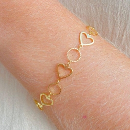 PULSEIRA COM CORAÇAO VAZADO + CIRCULO VAZADO