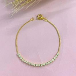 PULSEIRA INFANTIL RIVIERA QUADRADA CRISTAL
