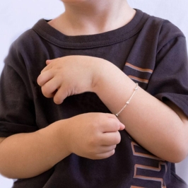 PULSEIRA P925 INFANTIL BOLINHA 3,5MM 14,5CM