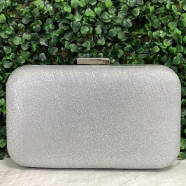 BOLSA CLUTCH RETANGULAR BRILHO PUXADOR RETANGULAR LISO