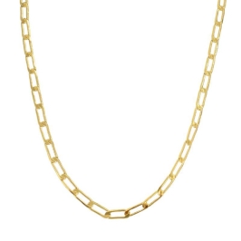 CORRENTE MASCULINA GRUMET LONGA 1X1 3MM FECHO GAVETA