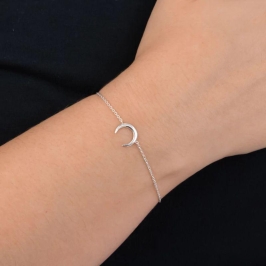 PULSEIRA P925 MEIA LUA LISA