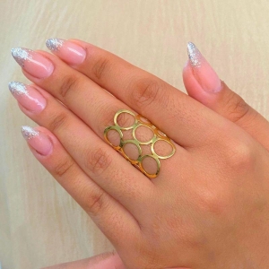 ANEL 10 CIRCULO VAZADO