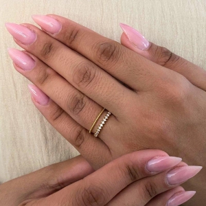 ANEL 2 EM 1 CRAVEJADO E BOLINHAS LISA