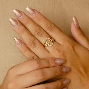 ANEL 3 CIRCULO 1 CRAVEJADO 2 LISO