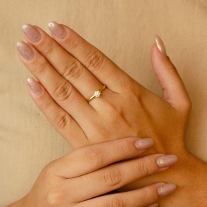 ANEL CHUVEIRINHO FLOR CRAVEJADO CRISTAL