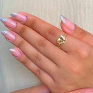 ANEL CORAÇÃO DE CHAPA LISO