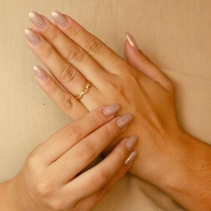 ANEL ELO LISO E DETALHE CRAVEJADO