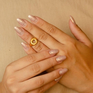 ANEL FALANGE CORAÇÃO VAZADO DEDINHO