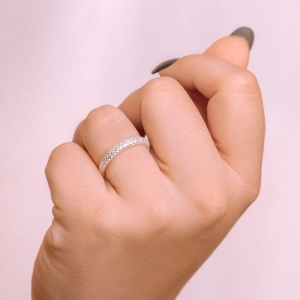 ANEL P925 APARADOR CRAVEJADO ZIRCÔNIA