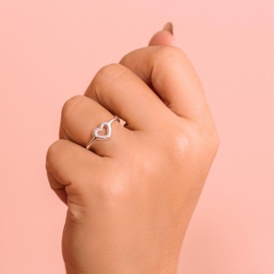 ANEL P925 CORAÇÃO VAZADO