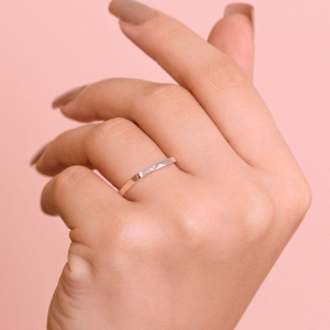 ANEL P925 FIO CHAPADO QUADRADO EM CIMA