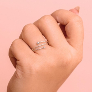 ANEL P925 TRES VOLTAS COM DUAS BOLINHAS