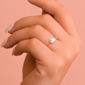 ANEL P925 ZIRCONIA WHITE QUADRADO