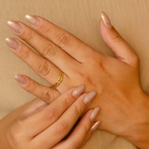 ANEL PLACA ESCRITO ABENÇOADA