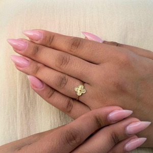 ANEL REGULAVEL TREVO DE CHAPA LISA