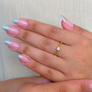 ANEL SOLITARIO FIO DUPLO E COM 1 PEDRA ZIRCONIA CRISTAL 4MM