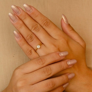 ANEL SOLITARIO ZIRCONIA CRISTAL 6MM