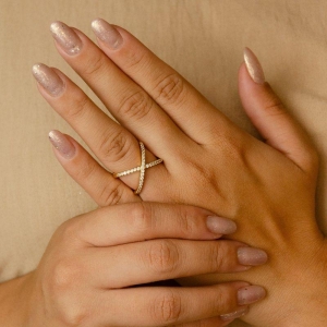 ANEL X CRAVEJADO LUXUOSO GRANDE