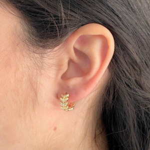 ARGOLA CLICK FOLHAGEM LISA 14MM