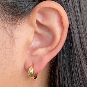 ARGOLA CLICK GROSSA LISA 13X14MM G