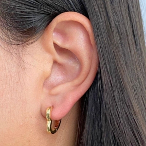 ARGOLA CLICK LISA DE CORAÇÃO 16MM