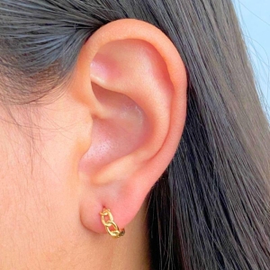 ARGOLA CLICK LISA TRANÇADA M 11MM