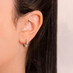 ARGOLA P925 CLICK CORAÇAO CRAVEJADA CRISTAL COM RODIO