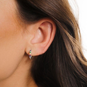 ARGOLA P925 CLICK MEDIA 1 FILEIRA ZIRCONIA COLORIDA 1,3X1,3CM