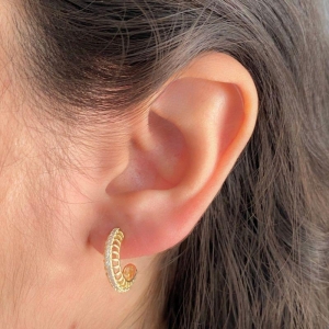 ARGOLA TARRACHA PEQUENA FURADA CRAVEJADA 16MM