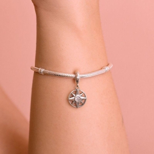 BERLOQUE P925 ESTRELA BÚSSOLA ZIRCONIA
