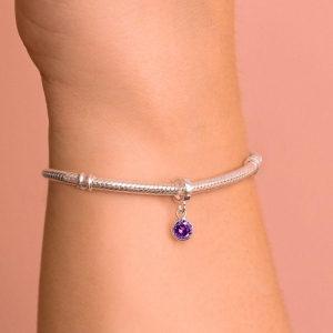 BERLOQUE P925 PONTO DE LUZ REDONDO ROXO 5MM